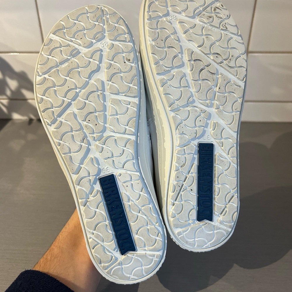 Birkenstock Women's Slip-On Flats in White - Picture 5 of 6